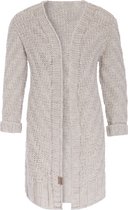 Warme lange vest in BEIGE kleur met steek zakken en capuchon - dames vest -  maat 40/42 | bol.com