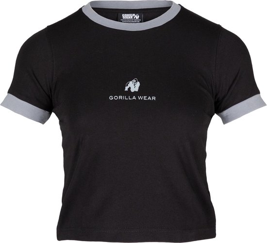 Gorilla Wear - New Orleans Cropped T-Shirt - Zwart - XS