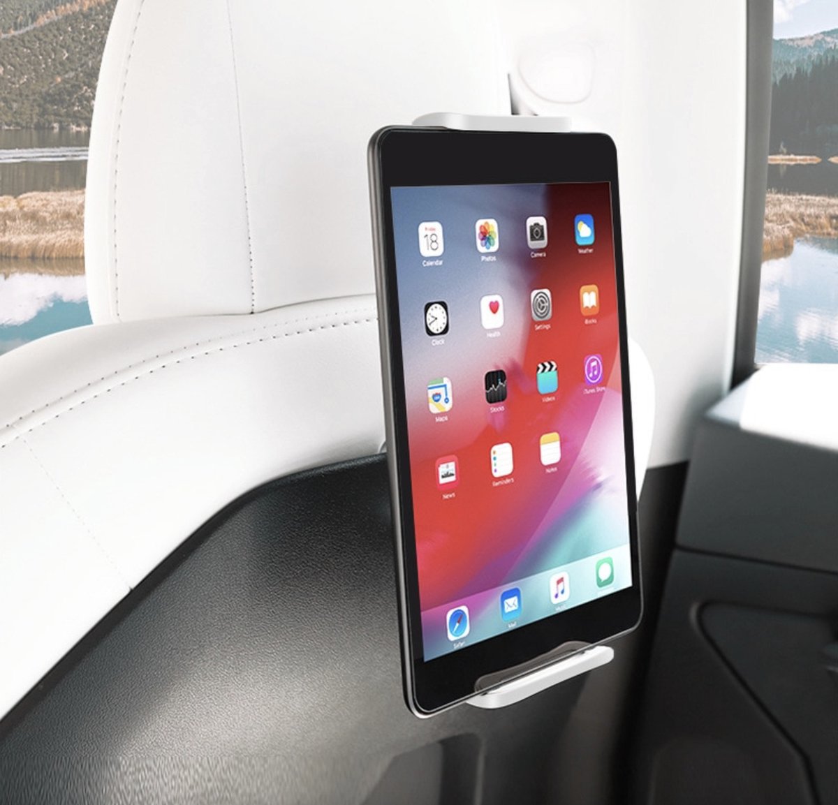 Tesla 3/Y Smartphone/Tablethouder zwart Yonzee 360 graden rotatie