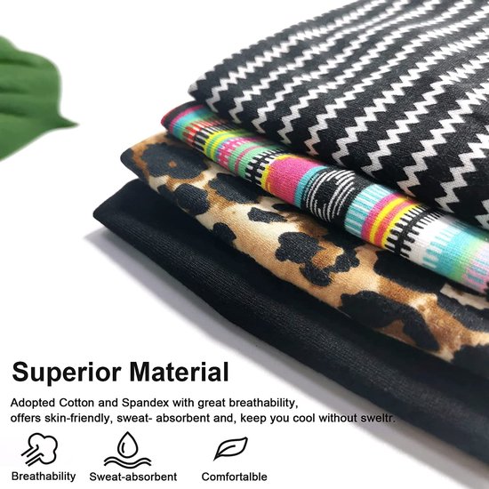 Premium Haarbanden | Bandana dames haarband | Stevig en Zacht | 4 Haarbanden | Haar Accessoires Vrouwen | 2023 |