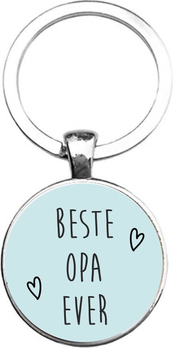 Sleutelhanger Glas - Beste Opa Ever