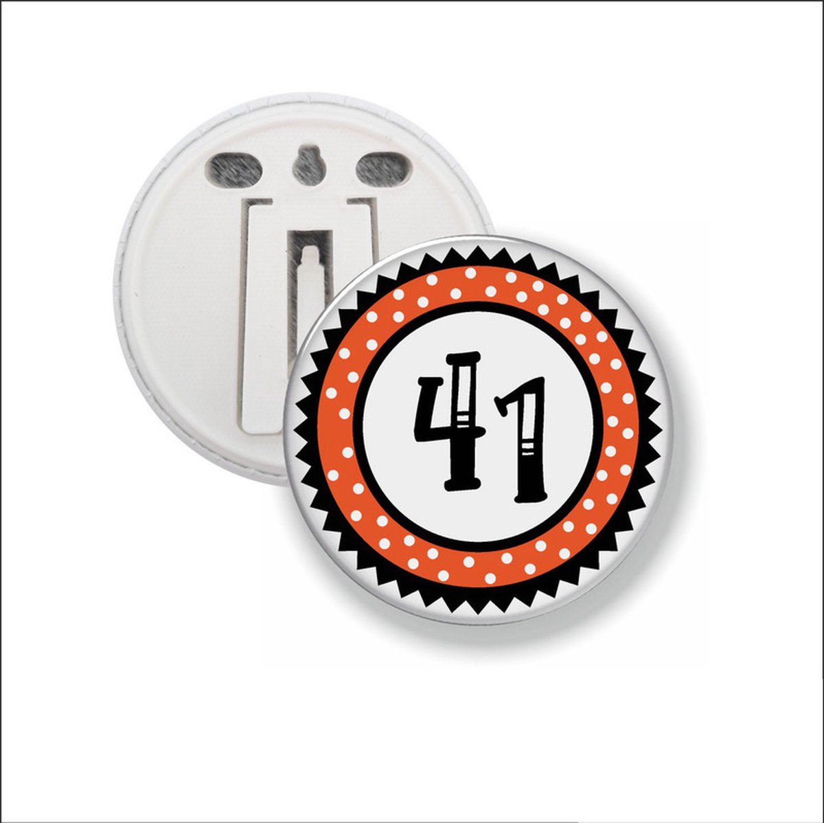 Button Met Clip 58 MM - 41