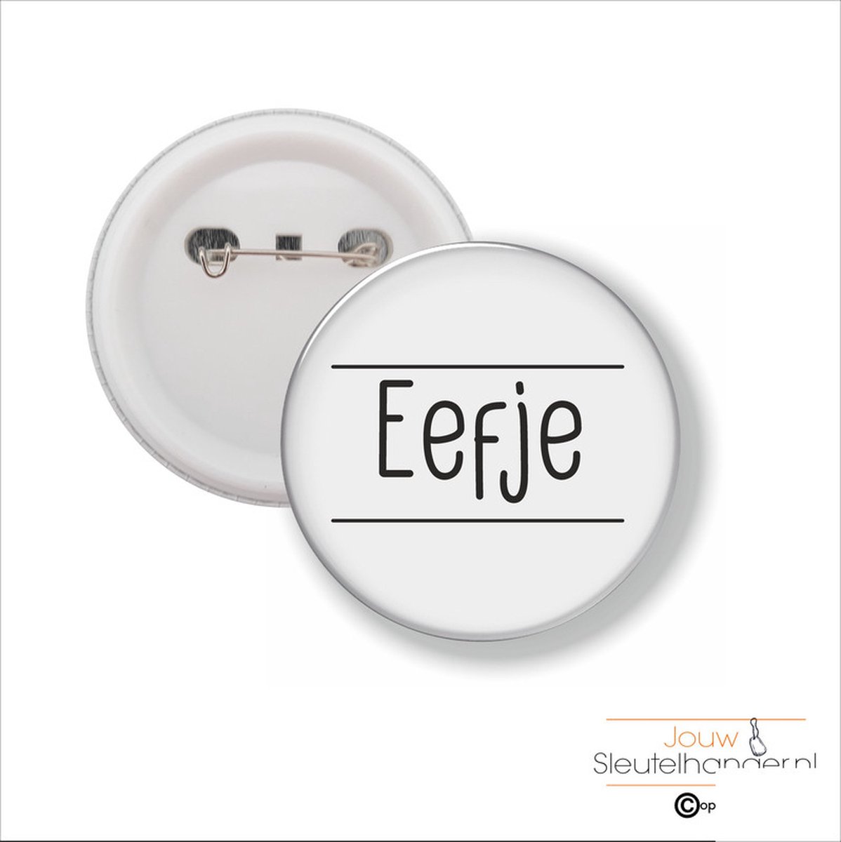 Button Met Speld 58 MM - Eefje