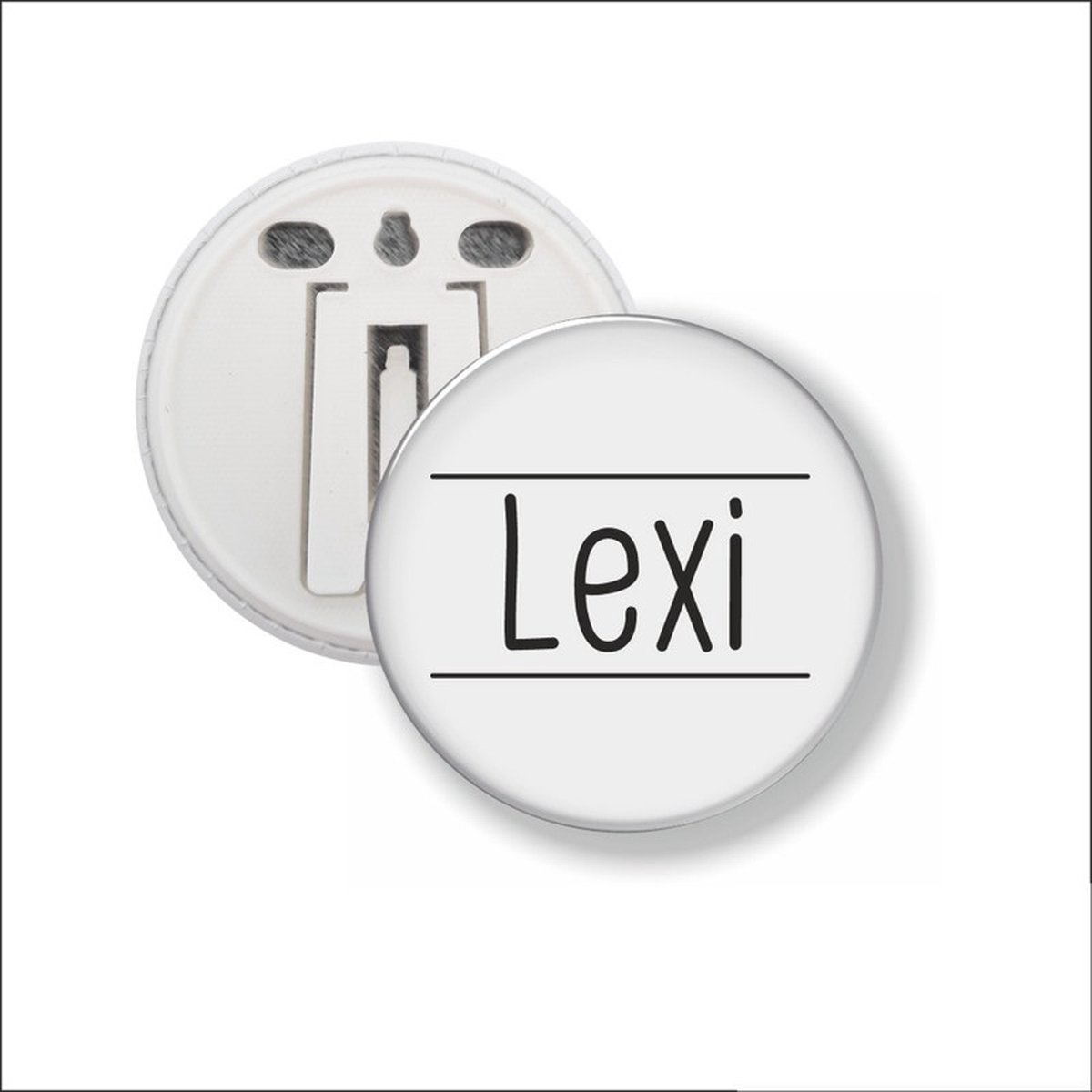Button Met Clip 58 MM - Lexi