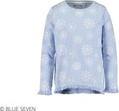 Blue Seven - shirt lange mouwen - sneeuwvlokken - blauw