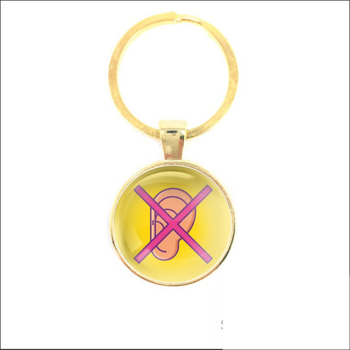 Sleutelhanger Glas - Slechthorend