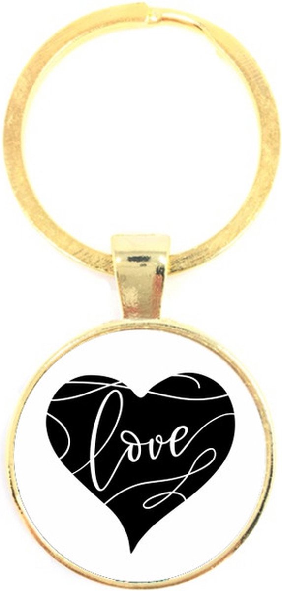 Sleutelhanger Glas - Love