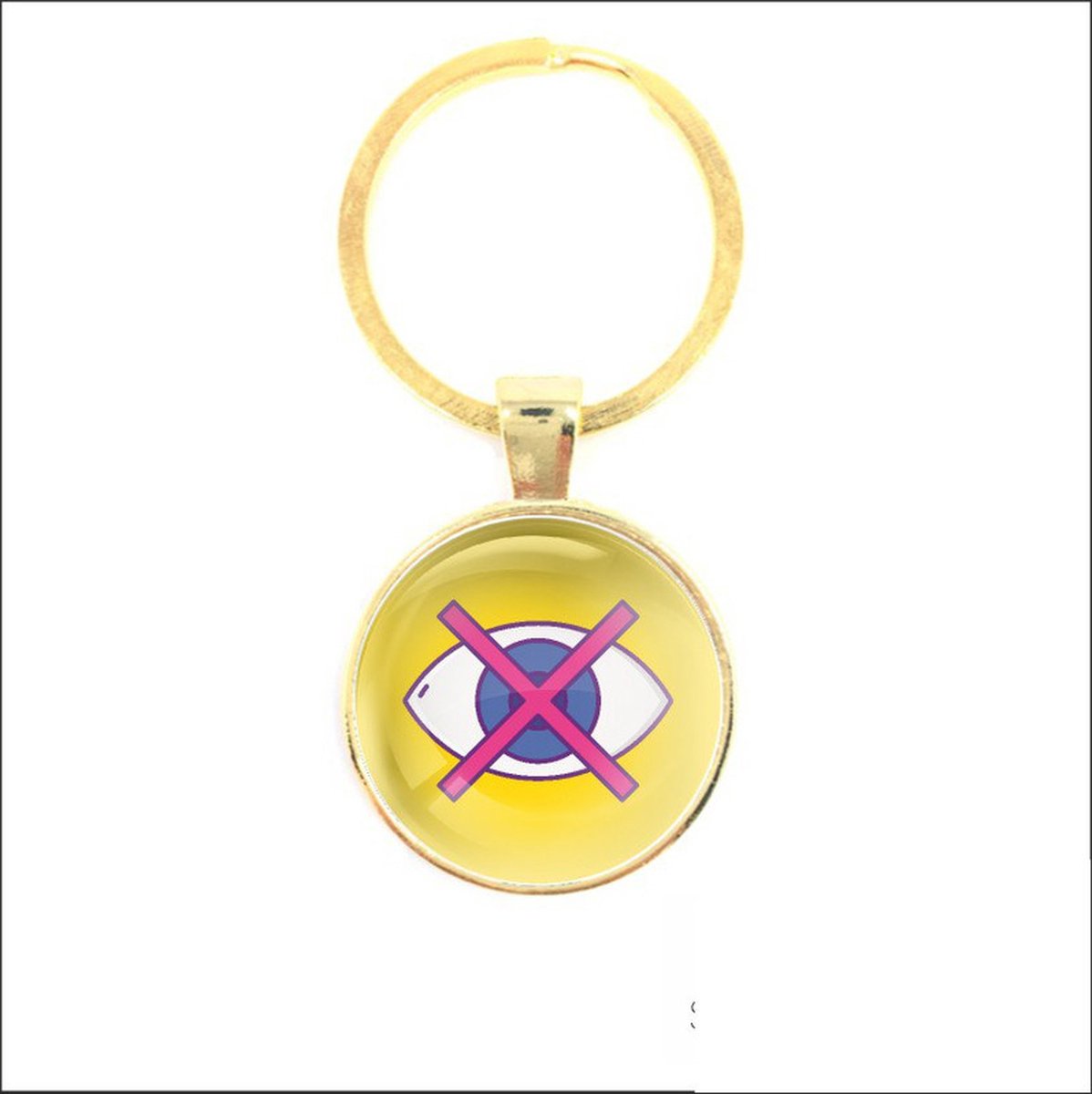 Sleutelhanger Glas - Slechtziend