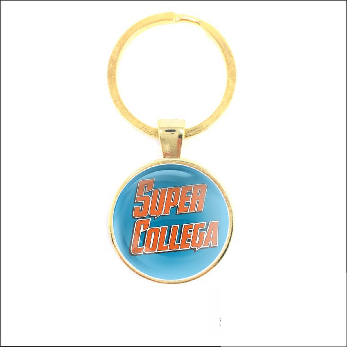 Sleutelhanger Glas - Super Collega