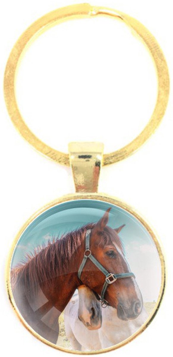 Sleutelhanger Glas - Paard