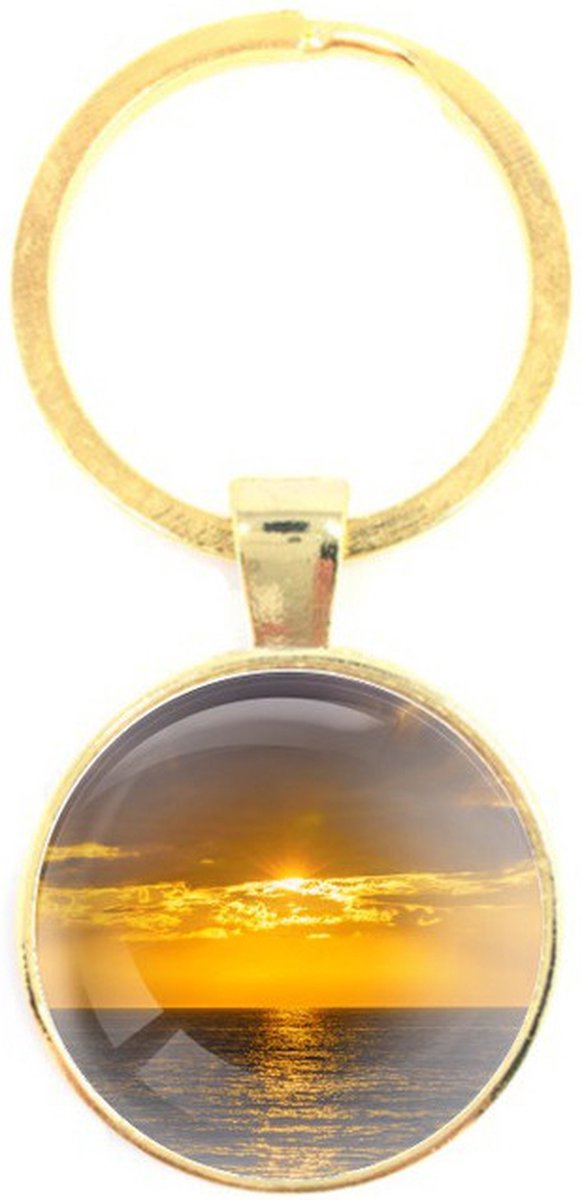 Sleutelhanger Glas - Zee