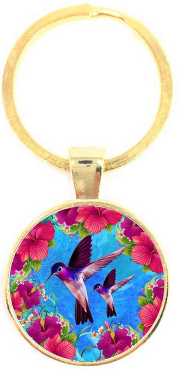 Sleutelhanger Glas - Vogels