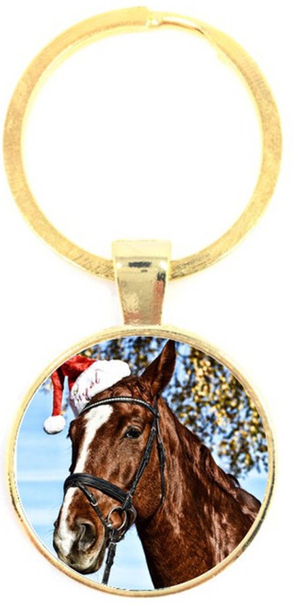 Sleutelhanger Glas - Paard