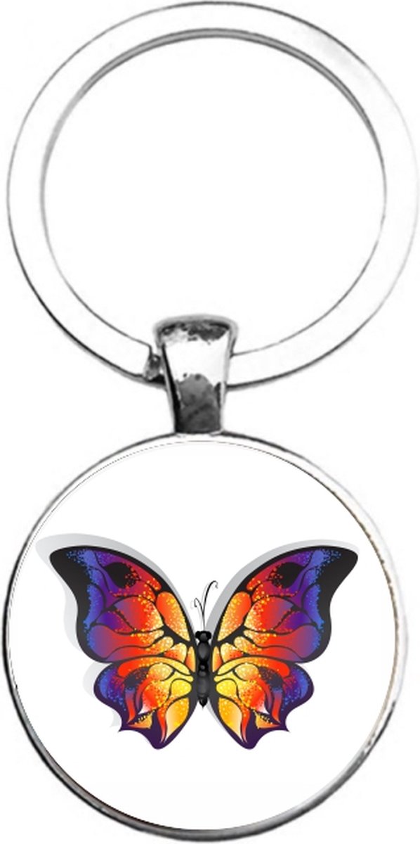 Sleutelhanger Glas - Vlinder