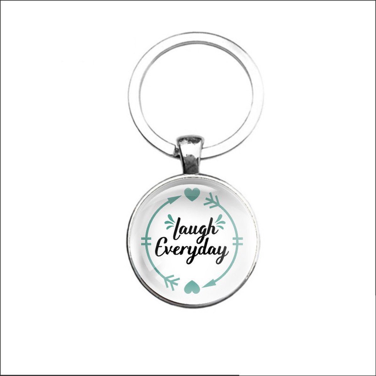 Sleutelhanger Glas - Laugh Everyday