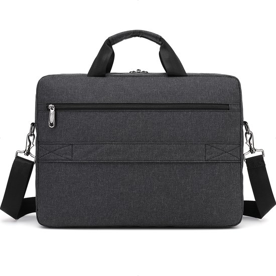 Sacoche pour ordinateur portable 15,6 pouces - Sacoche pour ordinateur portable Sac à bandoulière dames et hommes - Hydrofuge - 18L - anthracite