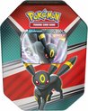 Afbeelding van het spelletje Pokémon V Spring Tin 2022 Umbreon {Speelgoed Boosterbox Elite Trainer Vmax Booster Box Battle Styles Shining Fates Vivid Voltage V Chilling Reign Fusion Strike Celebrations}