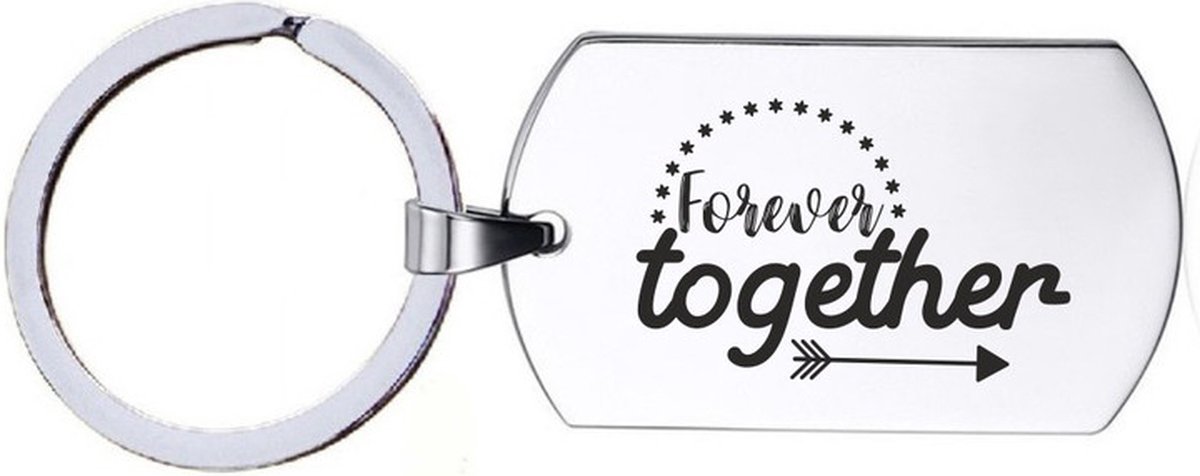 Sleutelhanger RVS - Forever Together