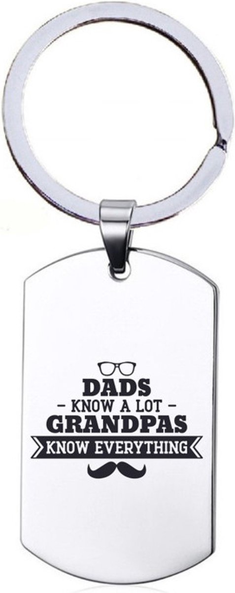 Sleutelhanger RVS - Grandpas Know Everything
