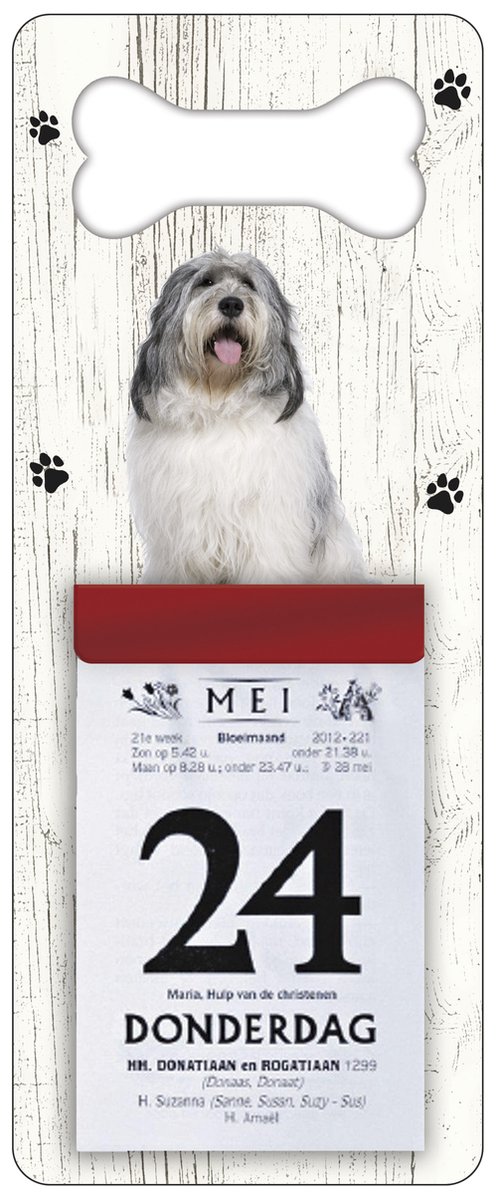 Scheurkalender 2026 Hond: Bobtail Terrier