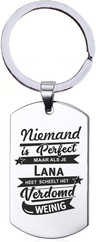 Personne n'est Perfect - Lana - Porte-clés en acier inoxydable