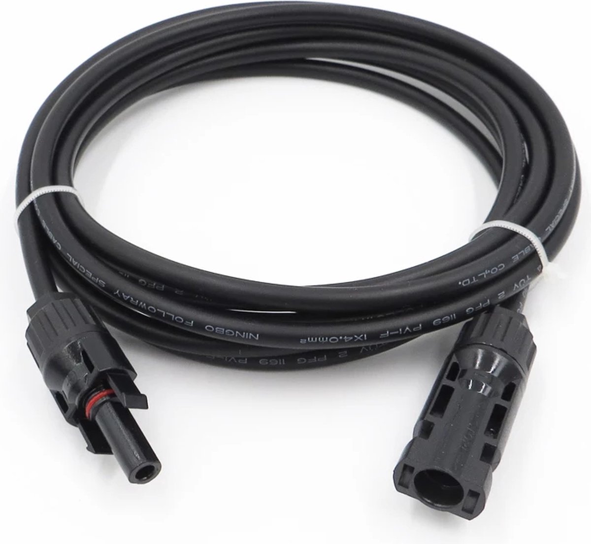 Solar Kabel PV 1000V Zwart 6mm² met MC4 Stekkers (Grootte: Lengte: 3 meter)