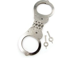 Mister B Cuff - Hinged Scharnierende Politiehandboeien - zilver