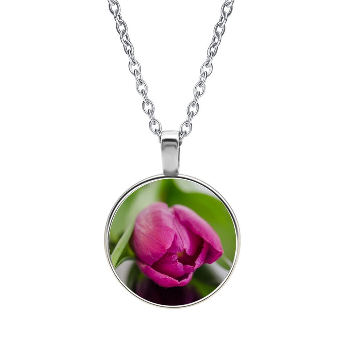 Ketting Glas - Tulp