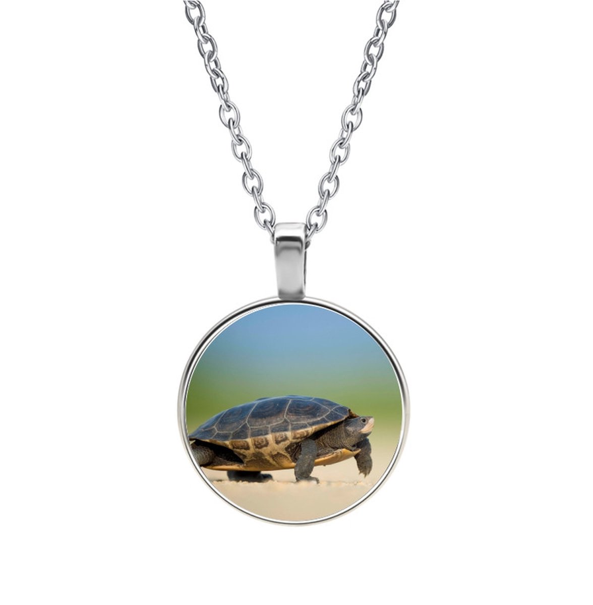 Ketting Glas - Schildpad
