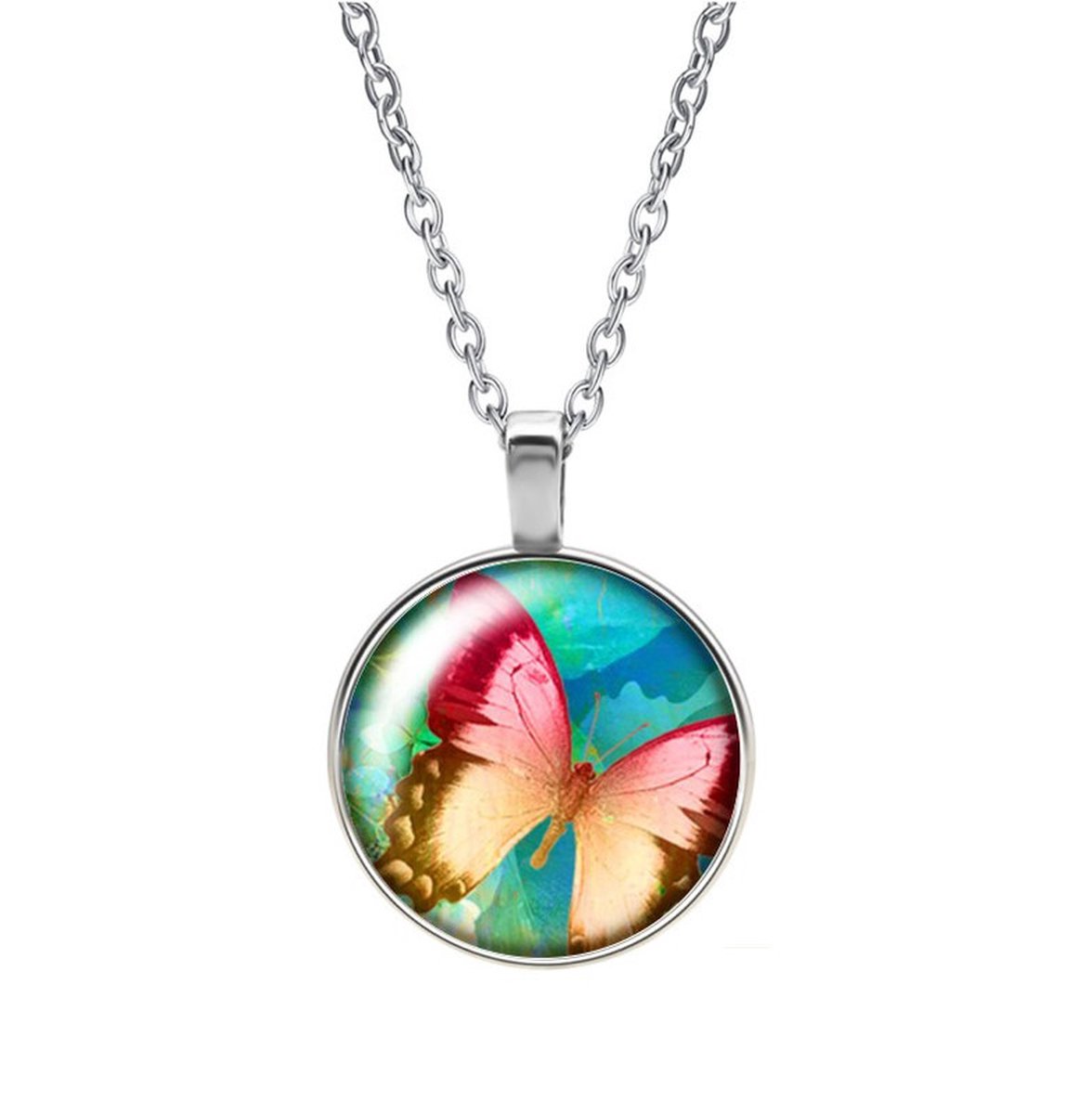 Ketting Glas - Vlinder