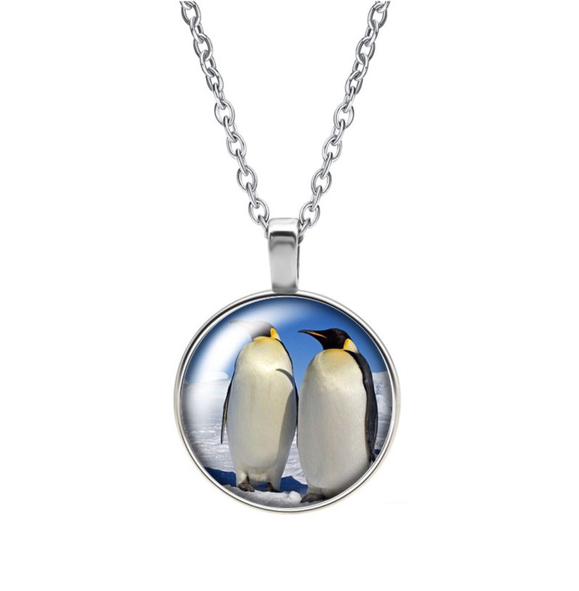 Ketting Glas - Pinguins