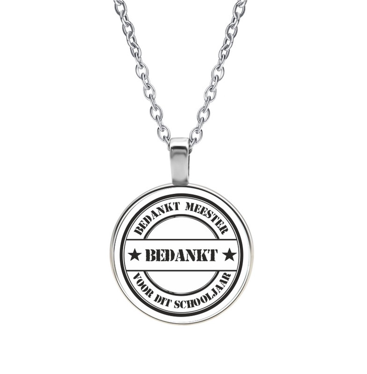 Ketting Glas - Bedankt Meester