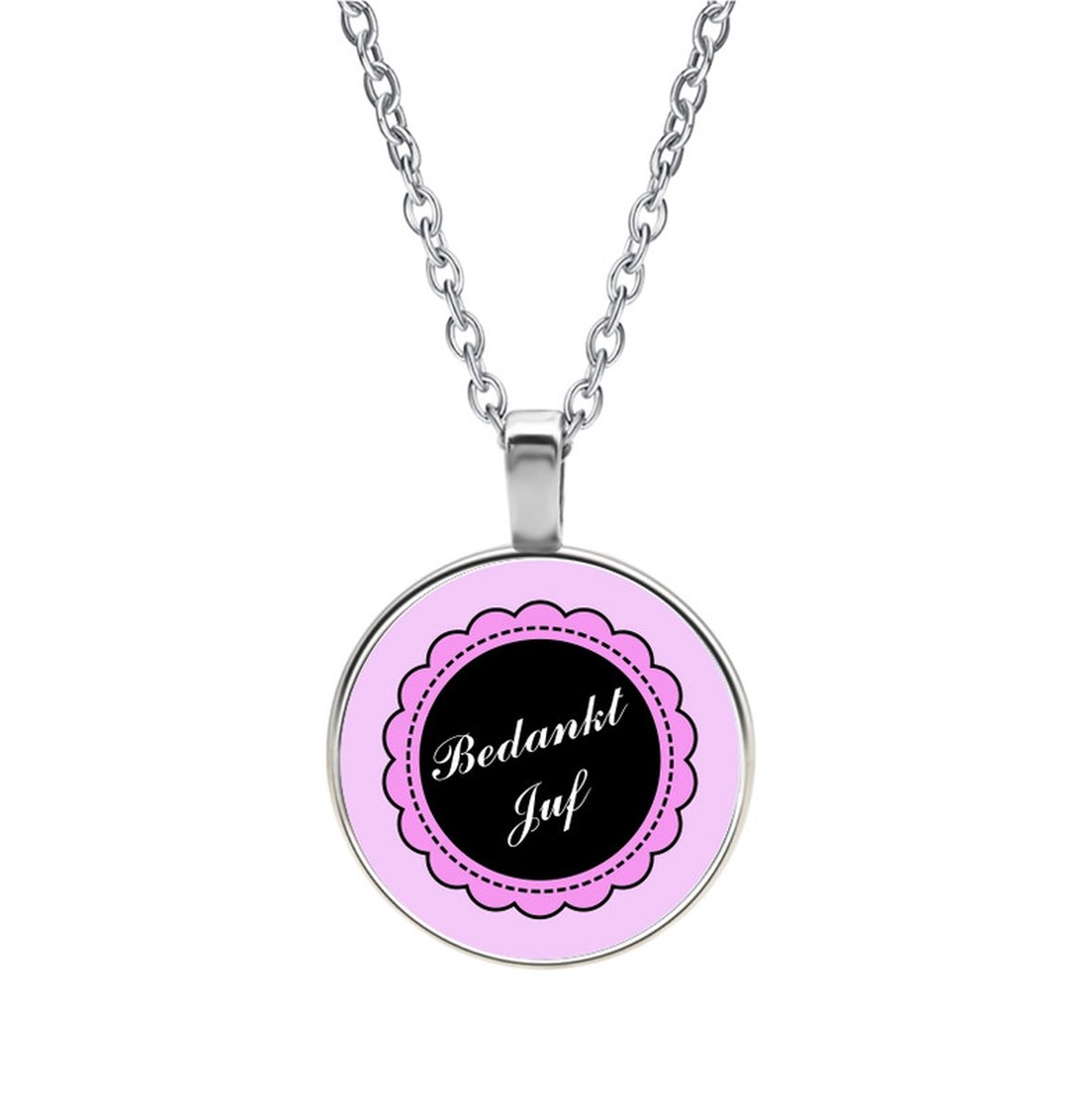 Ketting Glas - Bedankt Juf