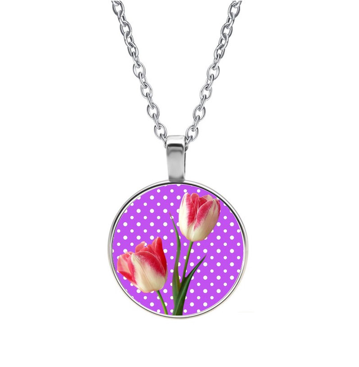 Ketting Glas - Tulpen
