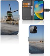 Smartphone Hoesje iPhone 14 Pro Max Boekhoesje Tekst Schaatsers