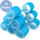 Krulspelden 12 stuks - Incl. 8 haarclips - Groot - Haarrollers - Krullen zonder hitte - Kleefrollers Haar - Rollers - Krullers - Zelfklevend - Heatless Curls