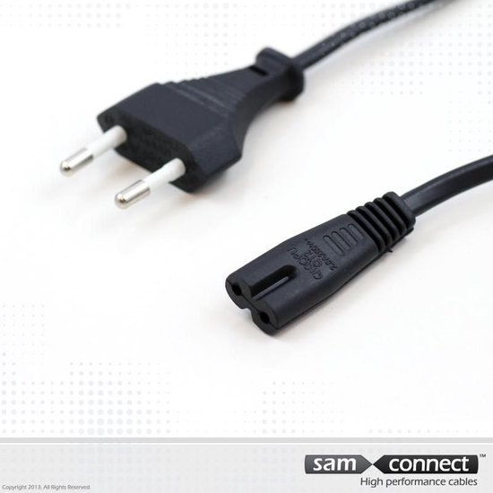 Apparaatsnoer C7, 3m | Stroomkabel 230v | Netsnoer | sam connect kabel