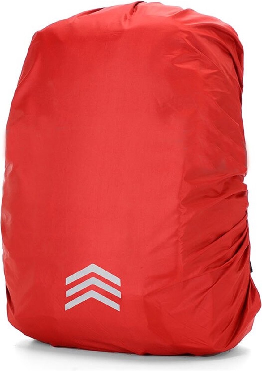 Regenhoes Rugzak – 3 Pijlen – 40 tot 50L – L – Rood – Kasey Products