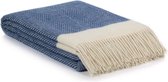 MoST - Plaid Florence - Nieuw-Zeelandse wol - 140 x 200 cm - blauw