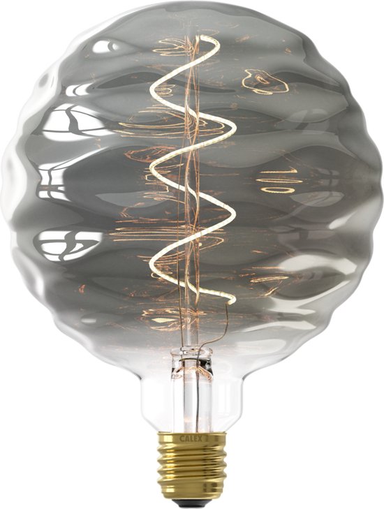 Calex Bilbao XXL Titanium - E27 LED Lamp -  Filament Lichtbron Dimbaar - 4W - Warm Wit Licht