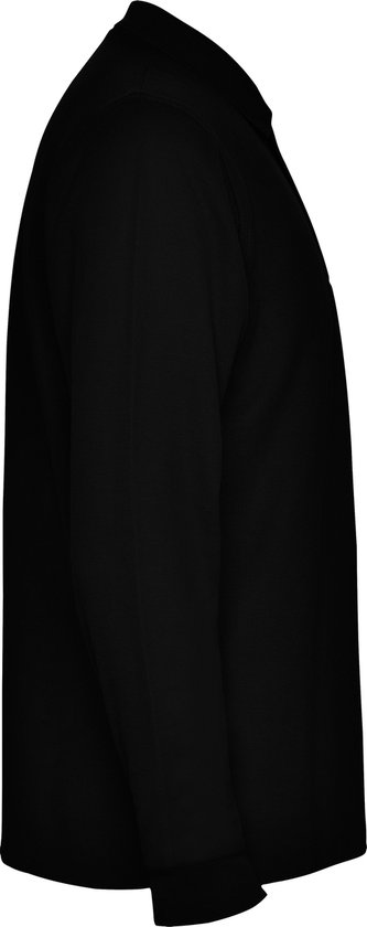 Zwart Poloshirt Effen met lange mouwen Carpe merk Roly maat M