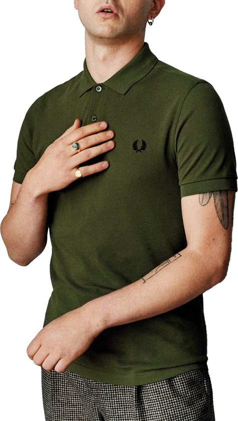Fred Perry M6000 polo shirt - heren polo - Uniform Green - Maat: M