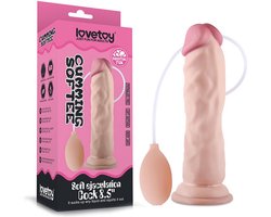 Lovetoy - Zachte Spuitende Dildo - Met Squirt Functie - 21 cm - Lichte Huidskleur