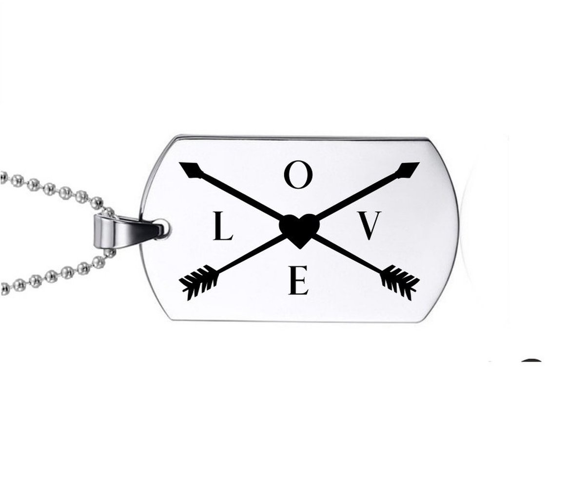 Ketting RVS - Love