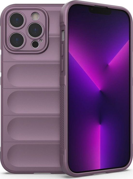 Mobigear Full Bumper - Coque Apple iPhone 14 Coque Arrière Rigide Antichoc  - Violet 11-8002378 