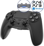 Bol.com Pro Draadloze Controller V2 - Geschikt voor PS4 en PS3 - Draadloos - Zwart - Haptic Feedback - Speaker - Audio Jack Inpu... aanbieding