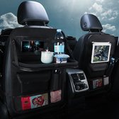 Luxe auto organizer met tablethouder - Zwart