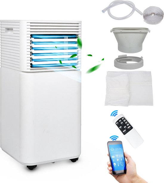 Mobiele airco Airconditioner met afstandsbediening 7000 BTU 4in1 Energie klasse A