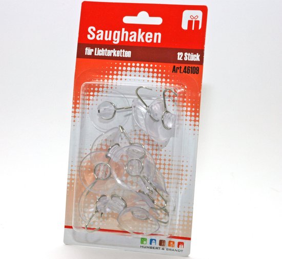 24x Crochets ventouses / crochets de suspension 3.2 cm - Crochets de suspension / crochets de suspension ventouse