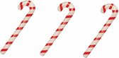 3x canne à sucre gonflable de Noël 90 cm